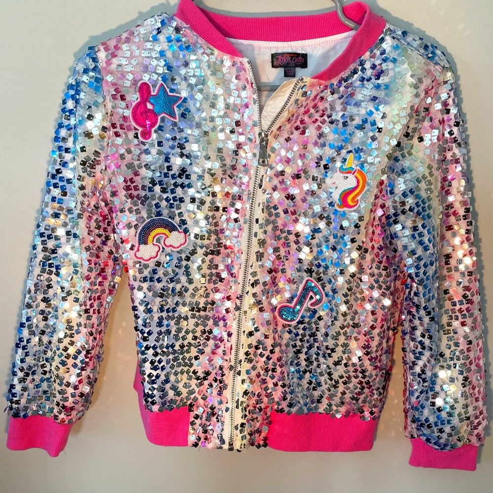 JoJo's Closet JoJo Siwa Glimmer sequin bomber jacket